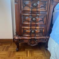 2 Comodini legno noce Vintage