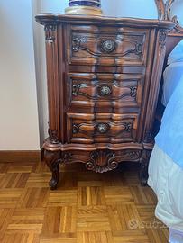 2 Comodini legno noce Vintage