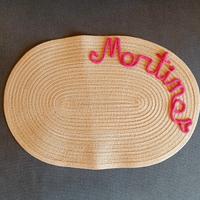 tovaglietta all'americana personalizzabile nome