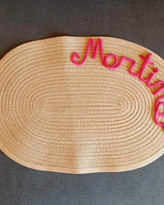 tovaglietta all'americana personalizzabile nome