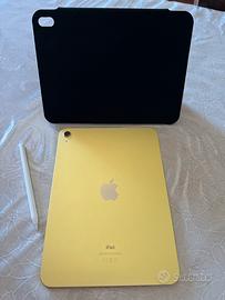 Ipad 10 256gb giallo Apple Pencil usb-c e cover