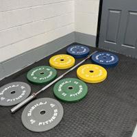 Set da 100 kg per bilanciere da palestra