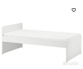 Letto singolo Ikea bianco Slakt