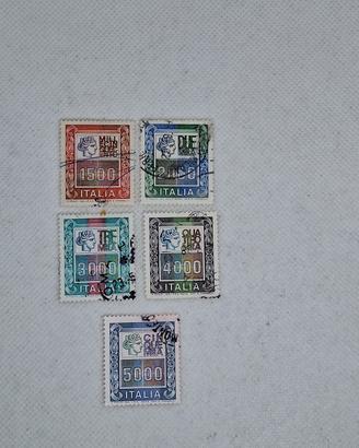 Lotto 5 Francobolli Italia