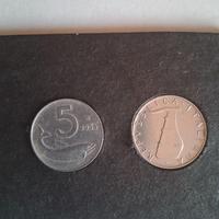 5 lire "delfino" 1956