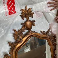 Cornice con specchio in legno Italo Galletti