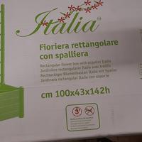 Fioriera con spalliera,giardino,vaso