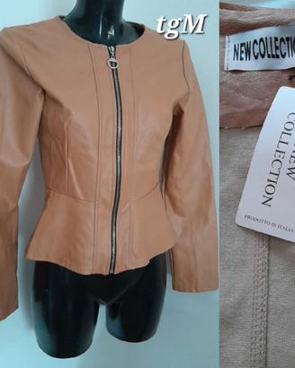 giacca ecopelle New Collection tgM nuova