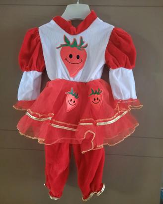 vestito carnevale fragolina