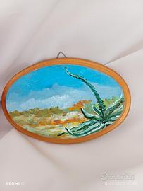 opera d'arte dipinto su legno 