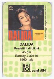 Card n. 54 allegata alla Rivista Raro - Dalida