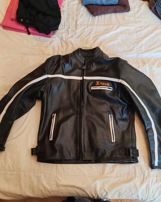 giubbotto in pelle moto 