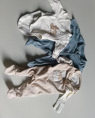 Tutine e body neonato 50 e 56 cm