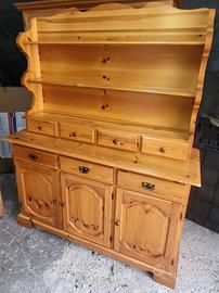 Credenza in legno naturale da appendere a muro