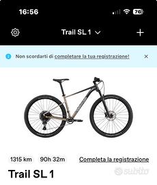 Mountain bike Cannondale Trial SL1