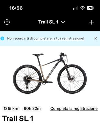 Mountain bike Cannondale Trial SL1