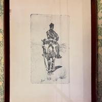 Set di n. 4 Aqueforti  originali Giovanni Fattori