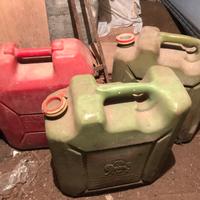 Lotto 3 taniche Kerosene litri 20 anni '80