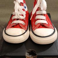 Scarpe alte rosse da bimba/o Converse
