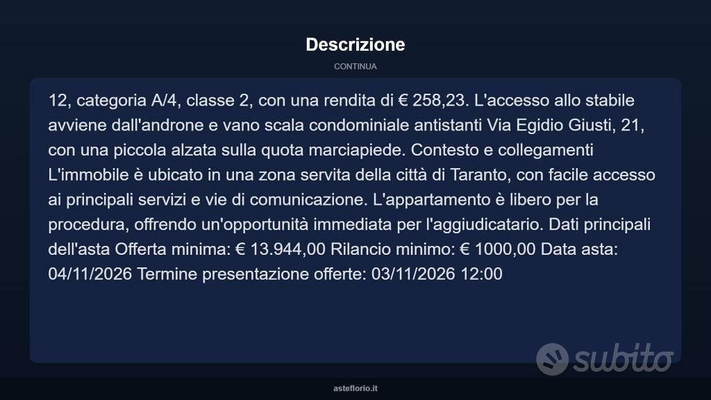 Appartamento – Taranto - Vista 4