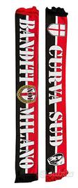 sciarpa ultras Milan curva sud doppia lana 