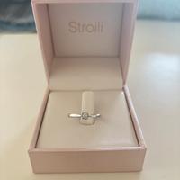 Anello solitario grace oro bianco e diamante