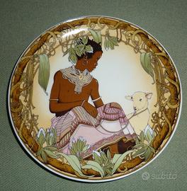 piatto porcellana UNICEF bimbi del mondo 1978  n.3