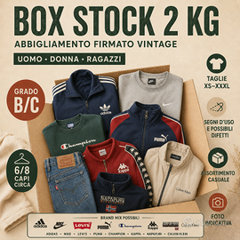 Box Stock 2 Kg abbigliamento usato grado B/C