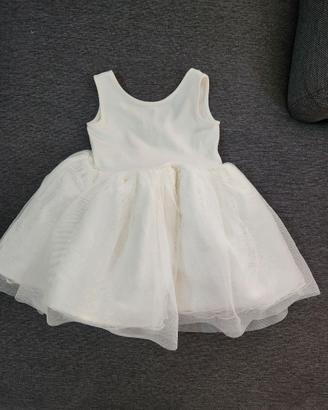 Vestito cerimonia neonata bianco