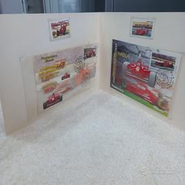 Folder  filatelico  Formula uno