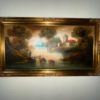 Quandro olio su tela paesaggio