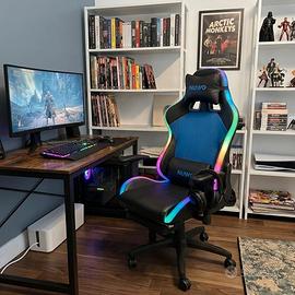 Sedia da Gaming con LED RGB NUOVA, IMBALLATA 