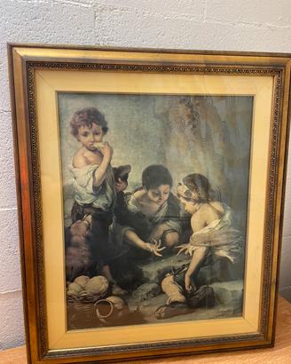 Quadro con cornice in legno