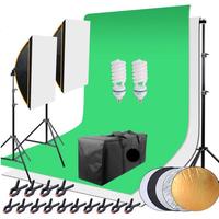 Set fotografico professionale 135W softbox sfondo