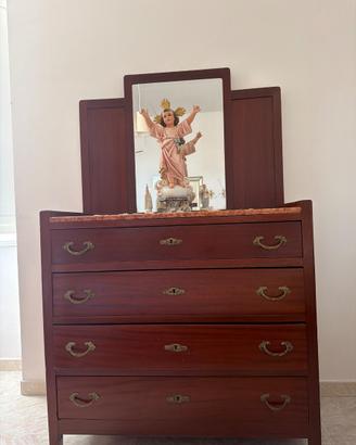 Cassettone Antico in Legno Massello
