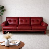 Divano pelle Coronado anni 70 Scarpa C&B Italia