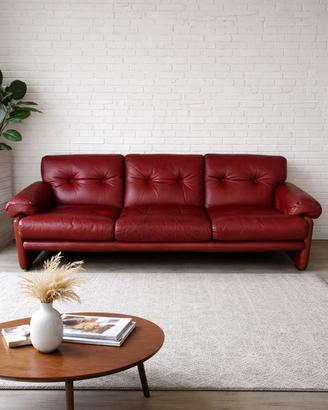 Divano pelle Coronado anni 70 Scarpa C&B Italia