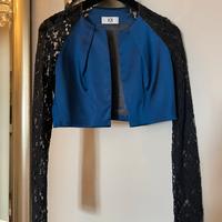 Iceberg giacca corta in raso e pizzo - tg 40