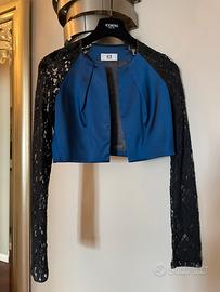 Iceberg giacca corta in raso e pizzo - tg 40