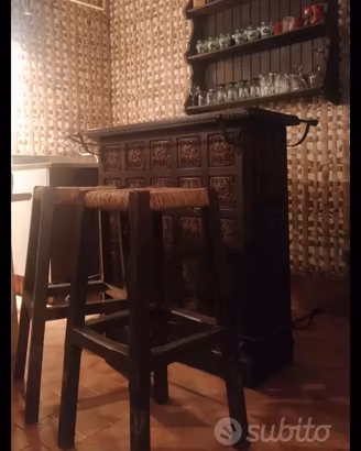 Piano bar vintage completo 