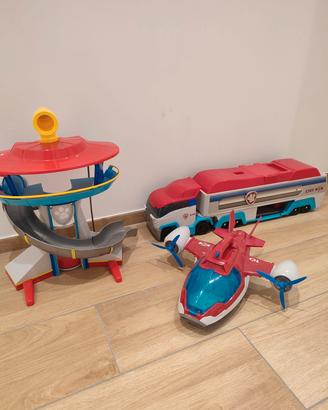 paw Patrol quartier generale,camion,aereo