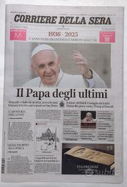 Corriere della sera morte Papa Francesco 