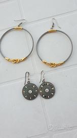 2 paia orecchini vintage 