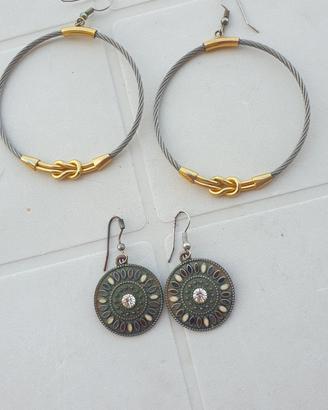 2 paia orecchini vintage 
