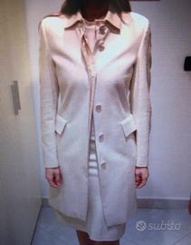 Completo giacca lunga e vestito smanicato
