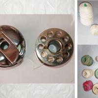 Capsula e bobina per macchina da cucire e filo