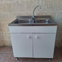 lavello due vasche con mobiletto 