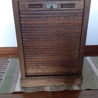 Mobile legno vintage con serrandina anni 60