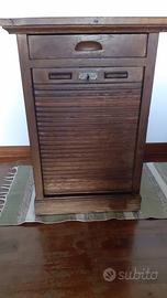 Mobile legno vintage con serrandina anni 60