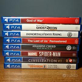 8 giochi per Ps4 (annuncio Ps4 sul profilo)